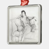 Alexandre Dumas Pere Metalen Ornament (Links)