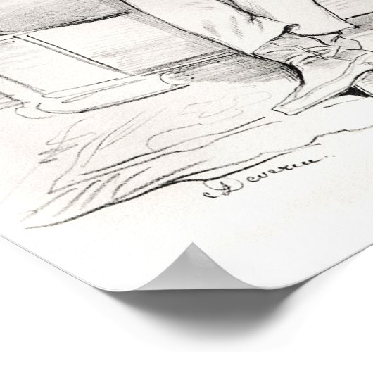 Alexandre Dumas Pere Poster (Hoek)