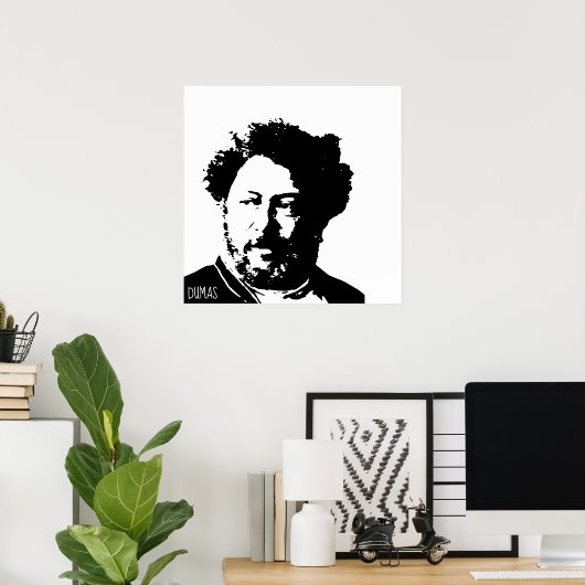 Alexandre Dumas Poster (Thuiskantoor)