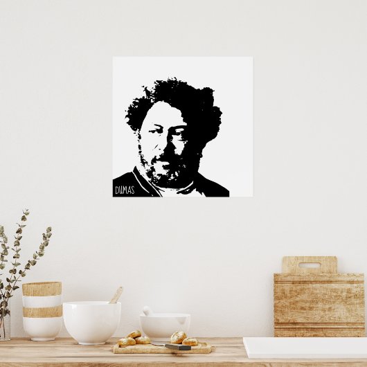 Alexandre Dumas Poster (Keuken)