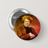 Alexandre Dumas  Ronde Button 5,7 Cm (Voorkant /achterkant)