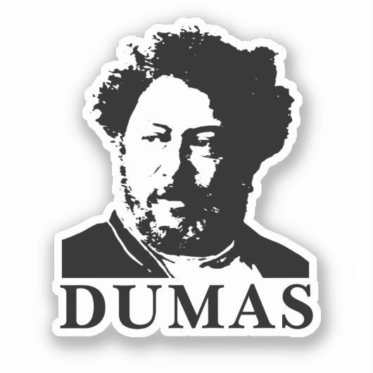 Alexandre Dumas Sticker (Voorkant)