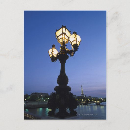 Alexandre III Bridge in Parijs Briefkaart (Voorkant)