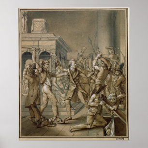 Alexandre Lenoir die zich verzet tegen de vernieti Poster