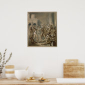 Alexandre Lenoir tegen de vernietiging Poster (Keuken)