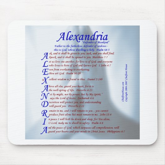 Alexandria Acrostic Muismat (Voorkant)