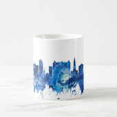 Alexandria Egypt Skyline Blue Koffiemok (Center)