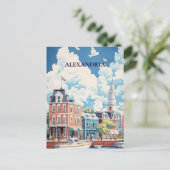 Alexandria Historic Waterfront Travel Briefkaart (Staand voorkant)
