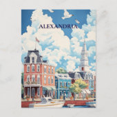 Alexandria Historic Waterfront Travel Briefkaart (Voorkant)