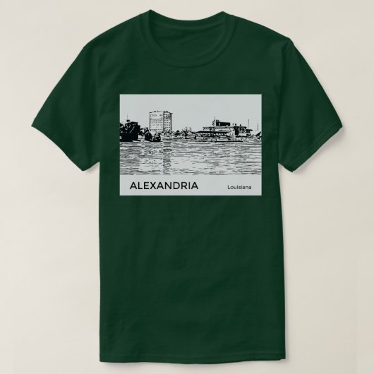 Alexandria Louisiana TShirt (Design voorkant)