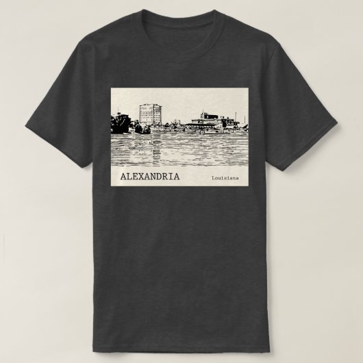 Alexandria Louisiana TShirt - 1 (Design voorkant)