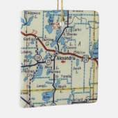 Alexandria MN  Map Keramisch Ornament (Rechts)