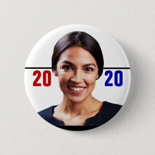 Alexandria Ocasio-Cortez 2020 Ronde Button 5,7 Cm