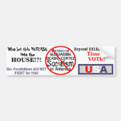 Alexandria Ocasio-Cortez (anti-democraat) Bumpersticker (Voorkant)