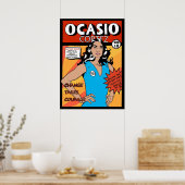 Alexandria Ocasio Cortez Comic Print (Keuken)