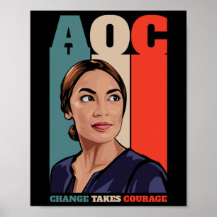 Alexandria Ocasio-cortez eerste Vrouw president Poster