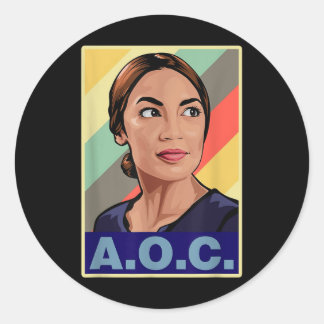 Alexandria Ocasio-cortez eerste Vrouw president Ronde Sticker