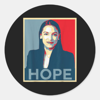 Alexandria Ocasio-cortez Hope _ AOC _ New Green De Ronde Sticker
