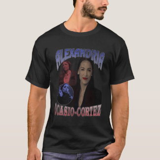 Alexandria Ocasio-Cortez Rap Bootleg Stijl T-shirt