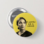 Alexandria Ocasio Cortez Ronde Button 5,7 Cm (Voorkant /achterkant)