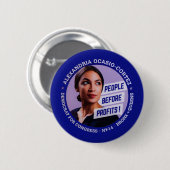 Alexandria Ocasio-Cortez Ronde Button 5,7 Cm (Voorkant /achterkant)
