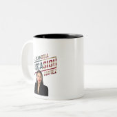 Alexandria Ocasio-Cortez Tweekleurige Koffiemok (Voorkant links)