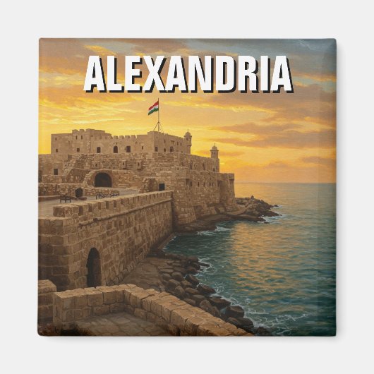 Alexandria Qaitbay Citadel Travel Magneet (Voorkant)