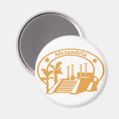 Alexandria Stamp Magneet (Voorkant / Achterkant)