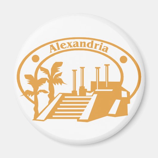 Alexandria Stamp Magneet (Voorkant)