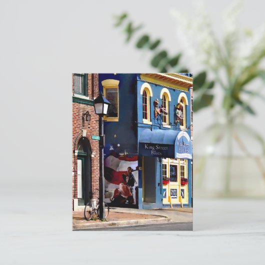 Alexandria VA - Bicycle Parked op N Saint Aseph St Briefkaart (Staand voorkant)