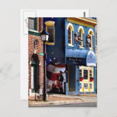 Alexandria VA - Bicycle Parked op N Saint Aseph St Briefkaart (Voorkant / Achterkant)