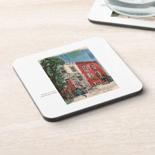 Alexandria, VA Bier Onderzetter (Linkerzijde)