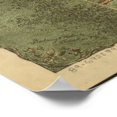 Alexandria VA Bird's Eye Uitzicht Panoramic Map 18 Poster (Hoek)