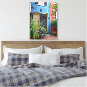 Alexandria VA - Gebouw met brandmerk Canvas Afdruk (Insitu (Slaapkamer))