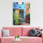 Alexandria VA - Gebouw met brandmerk Canvas Afdruk (Insitu (Woonkamer))