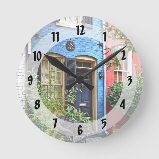 Alexandria VA - Gebouw met brandmerk Ronde Klok (Voorkant)