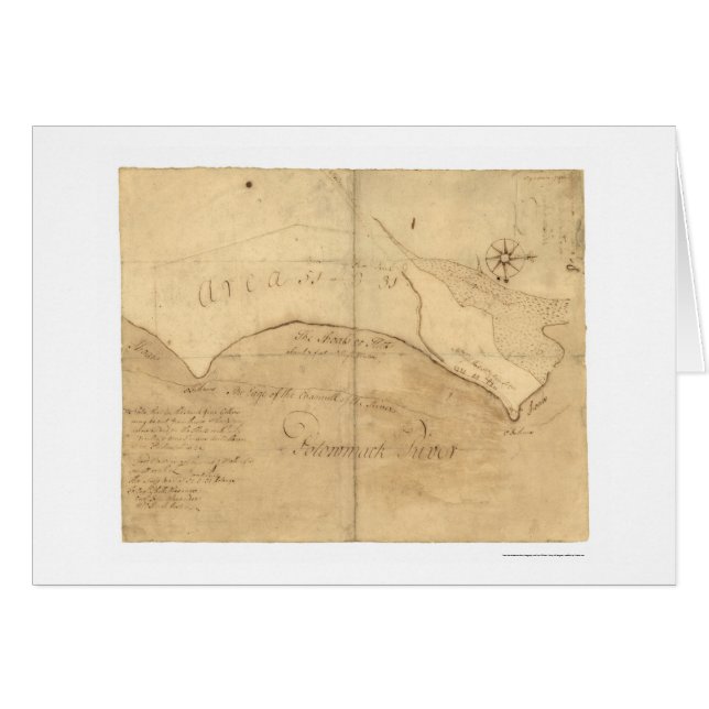 Alexandria VA George Washington Map 1760 (Voorkant Horizontaal)