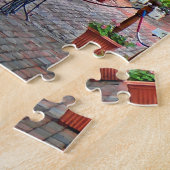 Alexandria VA - Restaurant met bruine luifel Legpuzzel (Zijkant)