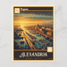 Alexandria, Virginia |  BRIEFKAART