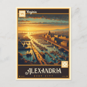 Alexandria, Virginia    BRIEFKAART