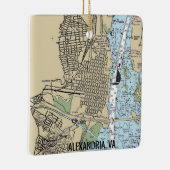 Alexandria Virginia Chart Keramisch Ornament (Rechts)