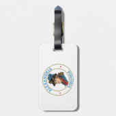 Alexandria Virginia Koloniaal Bagagelabel (Achterkant verticaal)