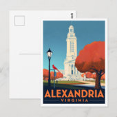 Alexandria Virginia Masonic Memorial Kunst Briefkaart (Voorkant / Achterkant)