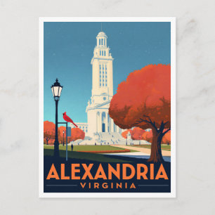 Alexandria Virginia Masonic Memorial Kunst Briefkaart