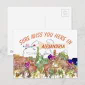 Alexandria, Virginia Skyline SG - Faded Glory Briefkaart (Voorkant / Achterkant)