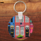 Alexandria, Virginia Townhouses Sleutelhanger (Voorkant)