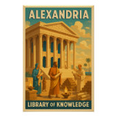 Alexandrië – Bibliotheek van Kennis Perfect Poster (Voorkant)