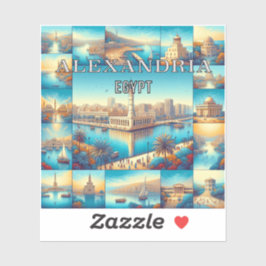 Alexandrië Egypte 3 inch vinyl sticker