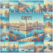 Alexandrië Egypte 3 inch vinyl sticker (Voorkant)