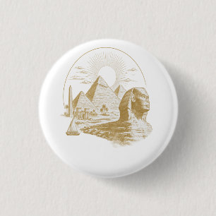 Alexandrië Egypte Erfgoed Minimalistisch Ontwerp Ronde Button 3,2 Cm